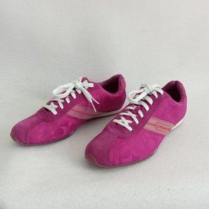 COACH Meredith A1401 Women's Fuchsia/Pink Lace Sneaker Size 10 NWOT